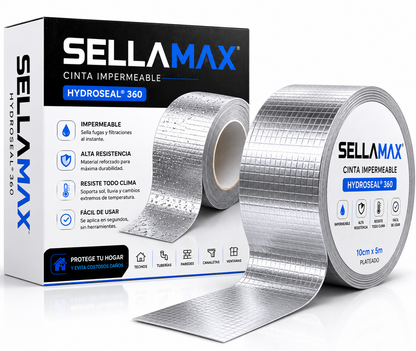 Protege tu hogar de fugas, goteras y humedad en menos de 5 minutos con la Tecnología HydroSeal® 360 de SellaMax®.