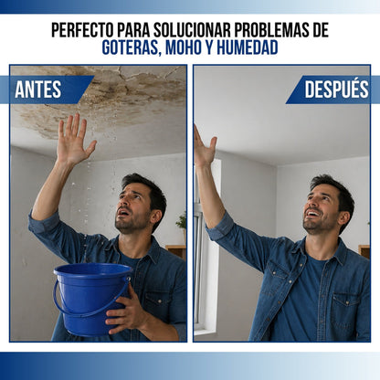 Protege tu hogar de fugas, goteras y humedad en menos de 5 minutos con la Tecnología HydroSeal® 360 de SellaMax®.